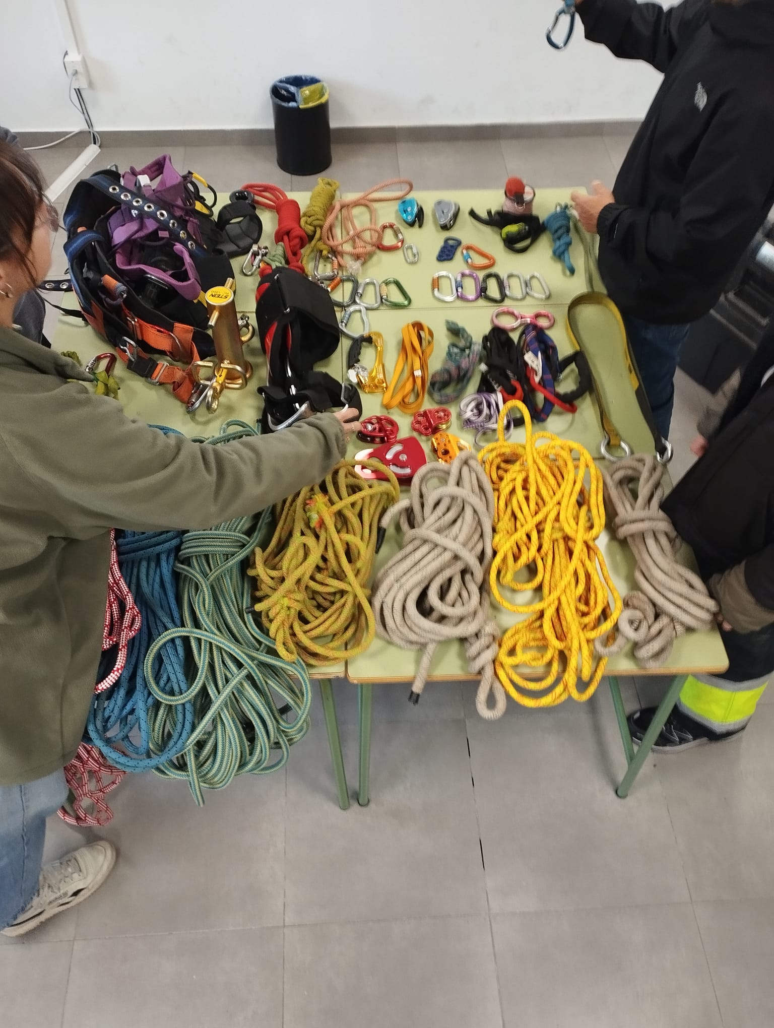 Presentación de material de trepa